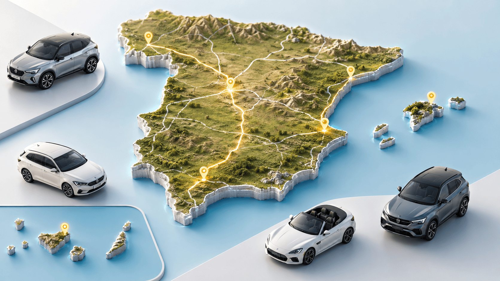 spain-map-van-rental Map of Spain for Van Rental Locations